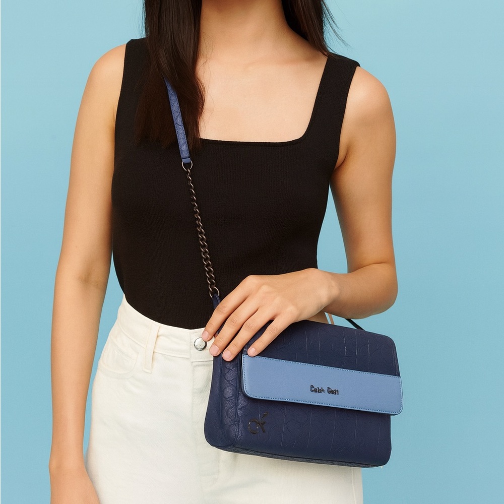 Calvin Klein Navy and Black Crossbody Bag